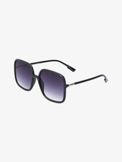 Lunettes de soleil carrées oversize - Noir - 1