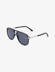 Lunettes de soleil aviateur - Noir/or - 1