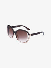 Lunettes de soleil rondes oversize - Rose - 1