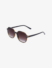 Lunettes de soleil octogonale - Léopard - 1