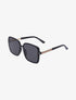 Lunettes de soleil carrés oversize - Noir - 2