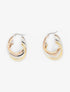 Créoles anneaux multiples - Or/argent/rose gold - 3