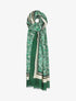 Foulard à imprimé oriental et détails irisés - Vert - 1