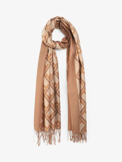 Echarpe irisée motifs géométriques - Beige - 4