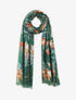 Foulard à imprimé feuilles irisées - Vert - 1