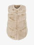 Veste sans manches en fausse fourrure - Taupe - 4