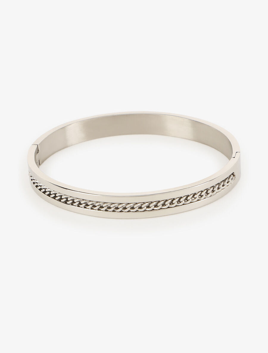 Jonc à gravure tressé - Argent - 2