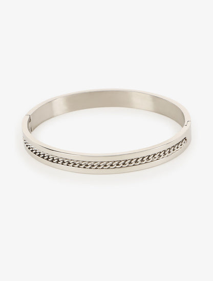 Jonc à gravure tressé - Argent - 2