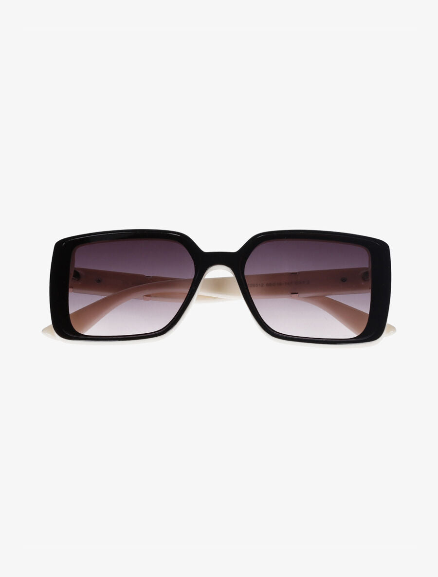 Lunettes de soleil carrés - Beige - 2