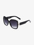 Lunettes de soleil rondes oversize - Noir - 1