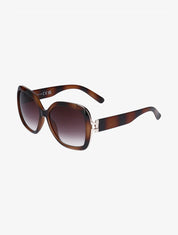 Lunettes de soleil rondes oversize - Camel - 1