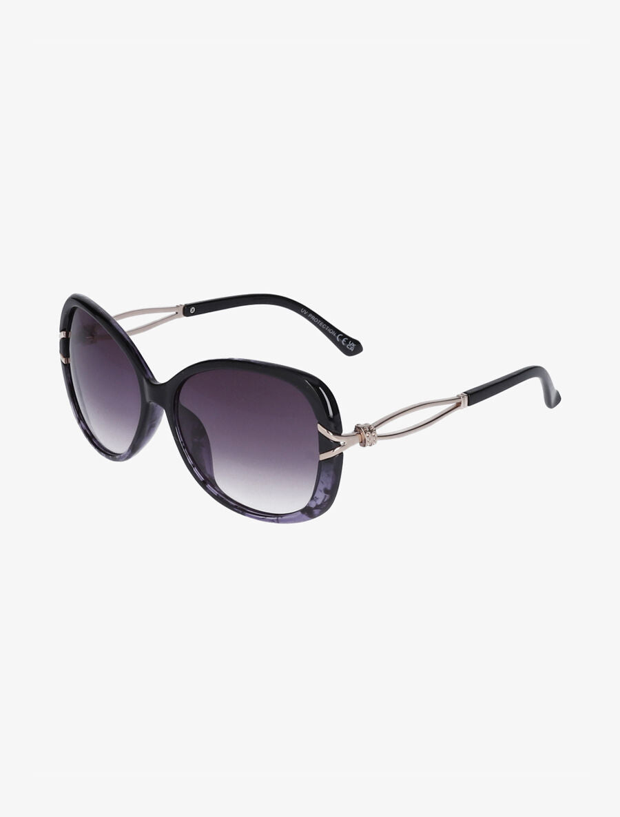 Lunettes de soleil ovales oversize - Violet - 1