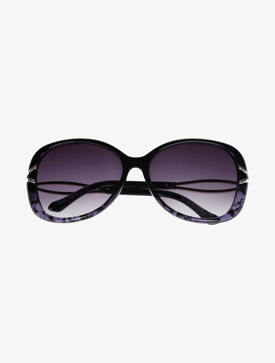 Lunettes de soleil ovales oversize - Violet - 2