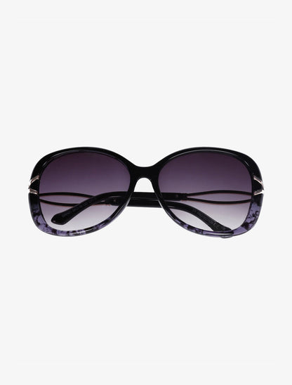 Lunettes de soleil ovales oversize - Violet - 2