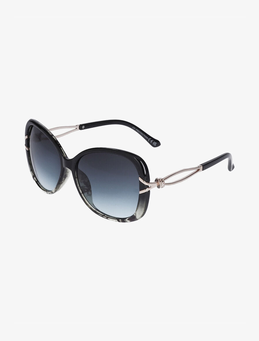 Lunettes de soleil ovales oversize - Vert - 1