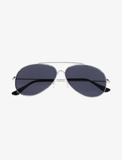 Lunettes de soleil aviateur - Noir/argent - 2