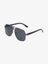 Lunettes de soleil monture métallique - Noir - 3