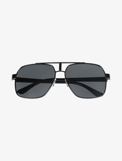 Lunettes de soleil monture métallique - Noir - 2