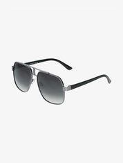 Lunettes de soleil monture métallique - Gris foncé - 3