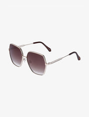 Lunettes octogonales oversize - Marron - 1