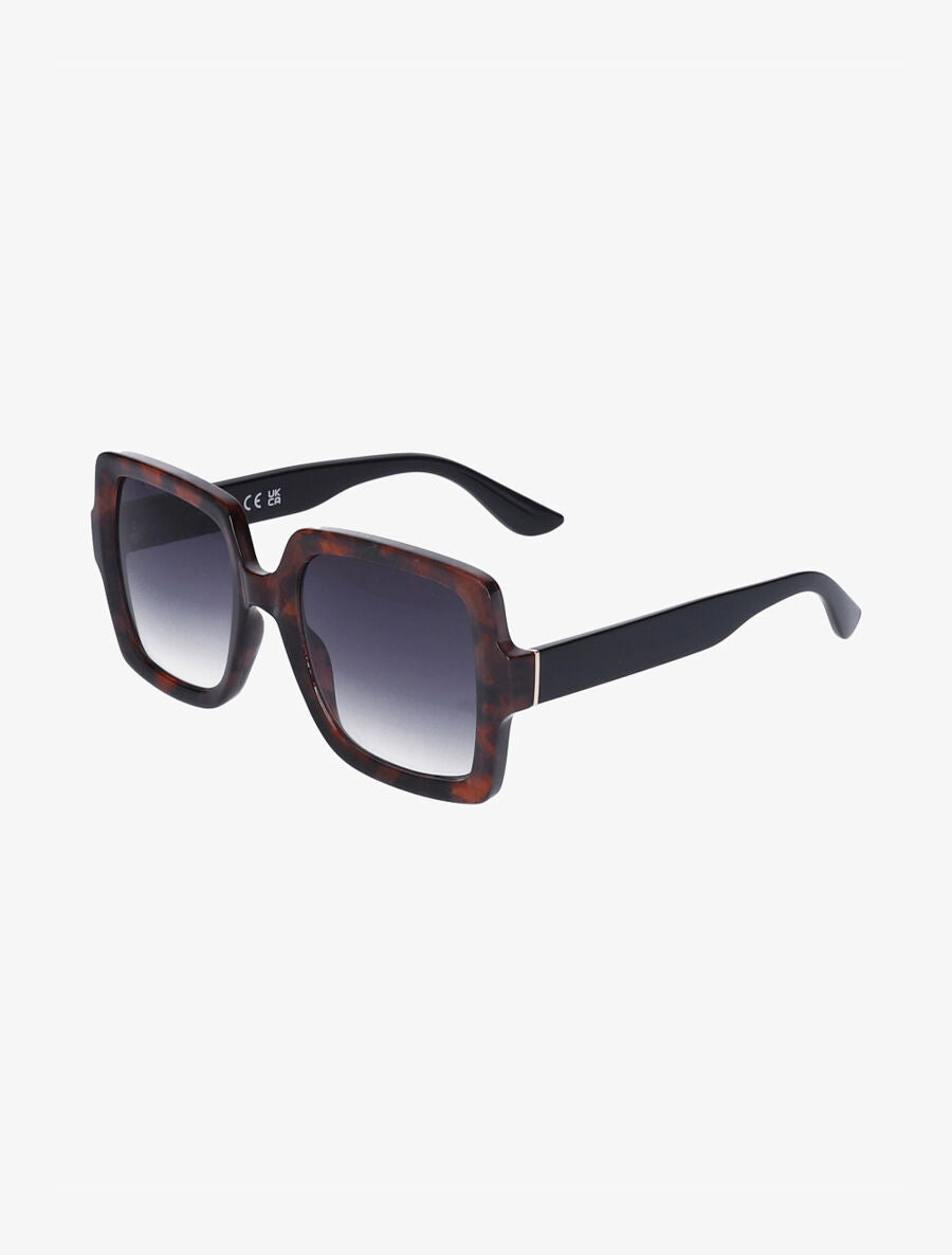 Lunettes de soleil carrées - Marron - 1