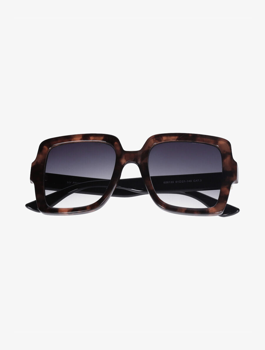 Lunettes de soleil carrées - Marron - 2