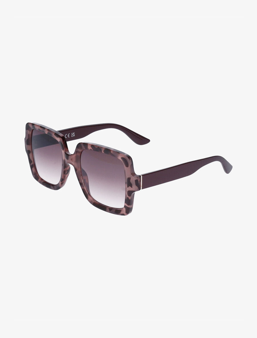 Lunettes de soleil carrées - Mauve - 1