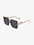 Lunettes de soleil carrées - Rose - 1