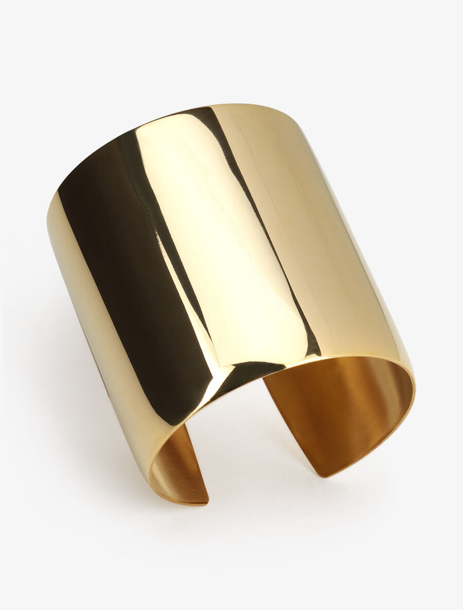 Bracelet manchette en acier - Or - 2