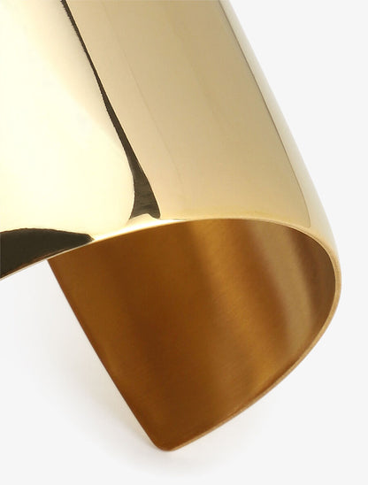 Bracelet manchette en acier - Or - 3