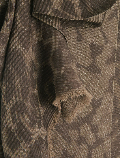 Foulard irisé imprimé guépard - Marron - 3