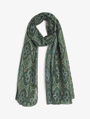 Foulard irisé à imprimé graphique - Vert - 1