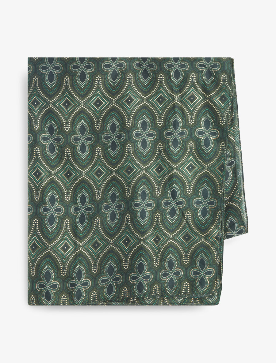 Foulard irisé à imprimé graphique - Vert - 2