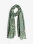 Foulard imprimé fleuri et irisé - Vert - 1
