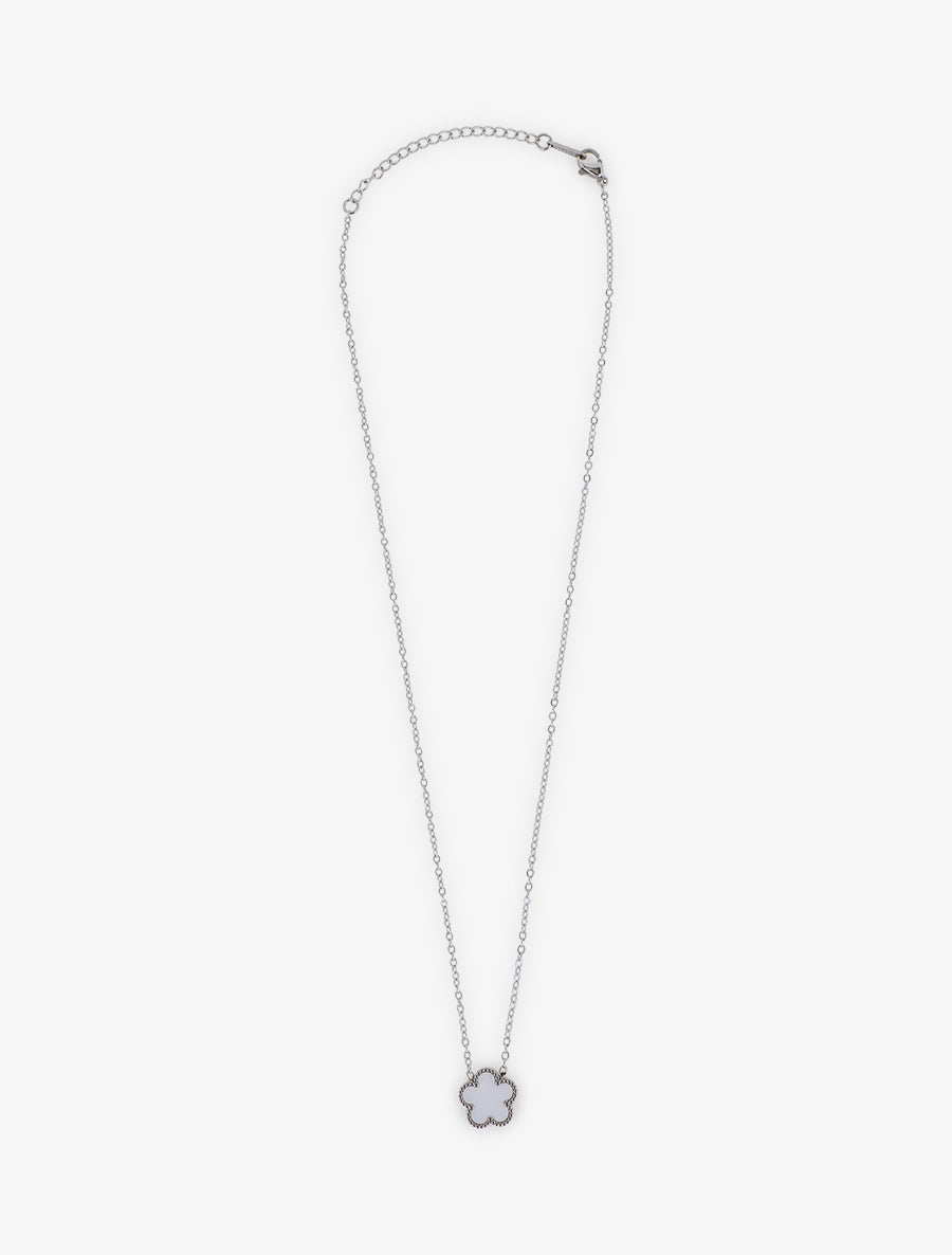 Collier à fleur - Blanc - 2