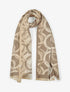 Foulard irisé à imprimé graphique - Taupe - 1