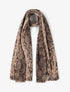 Foulard à imprimé python - Beige - 1