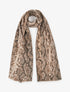 Foulard imprimé python - Beige foncé - 1