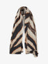 Foulard à imprimé vagues fondus - Marron - 1