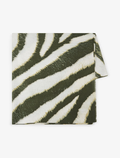 Foulard à imprimé vagues fondus - Vert - 2