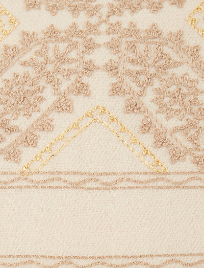 Echarpe à imprimé tapisserie - Beige - 3