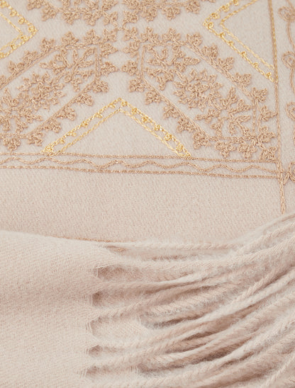 Echarpe à imprimé tapisserie - Taupe - 3