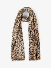 Foulard imprimé léopard - Camel - 1