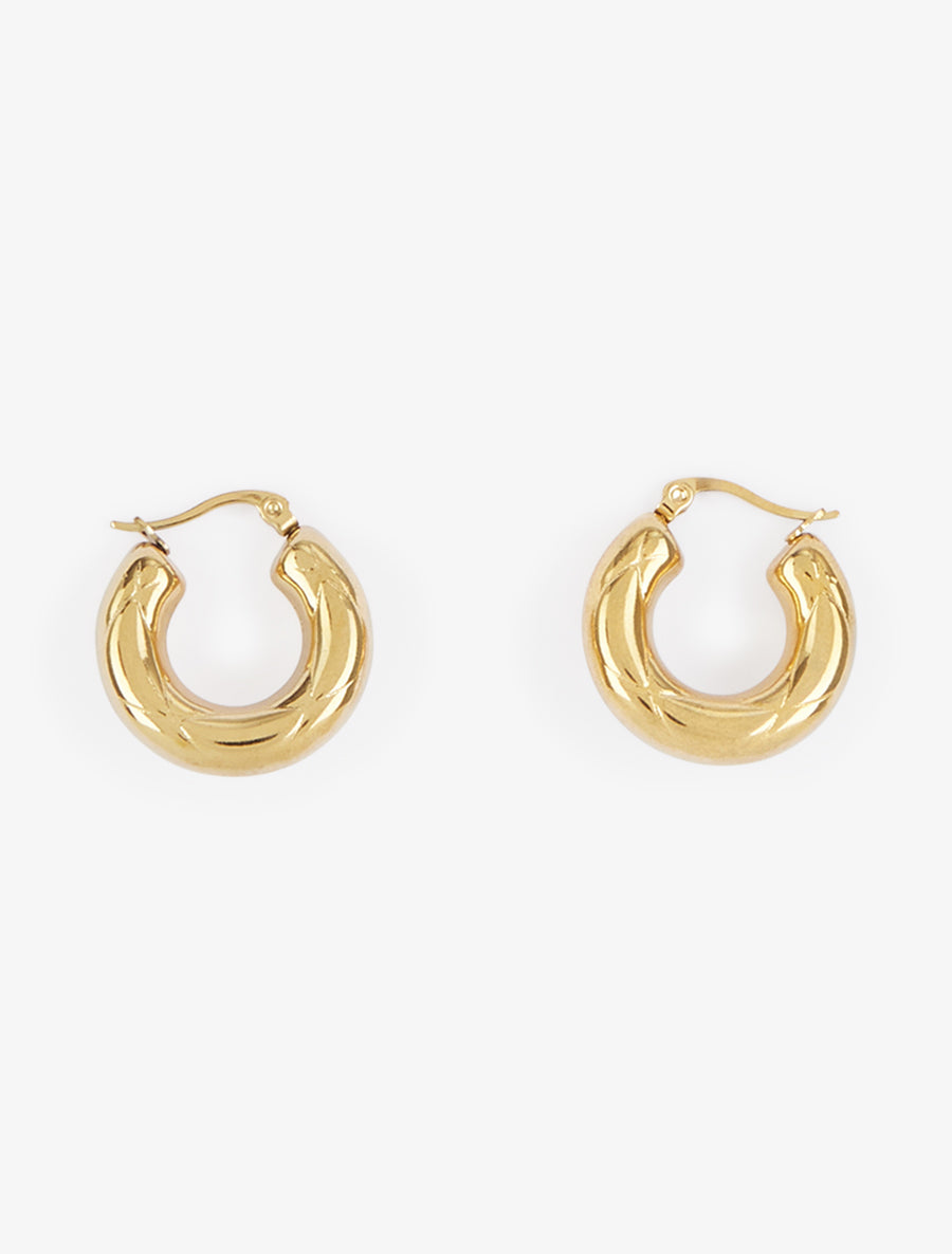 Créoles striées à - Or - 2