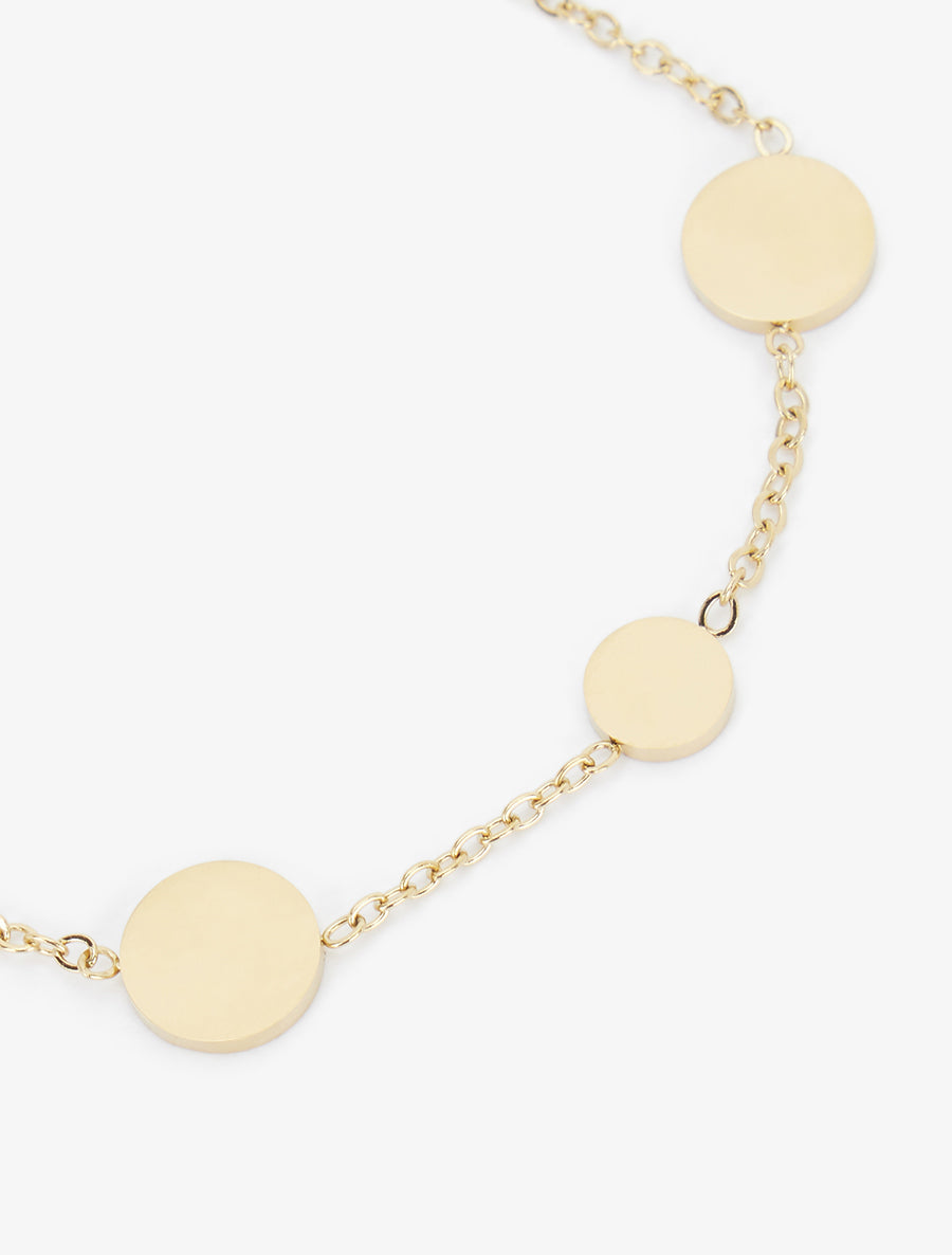 Bracelet à charms ronds - Or - 3