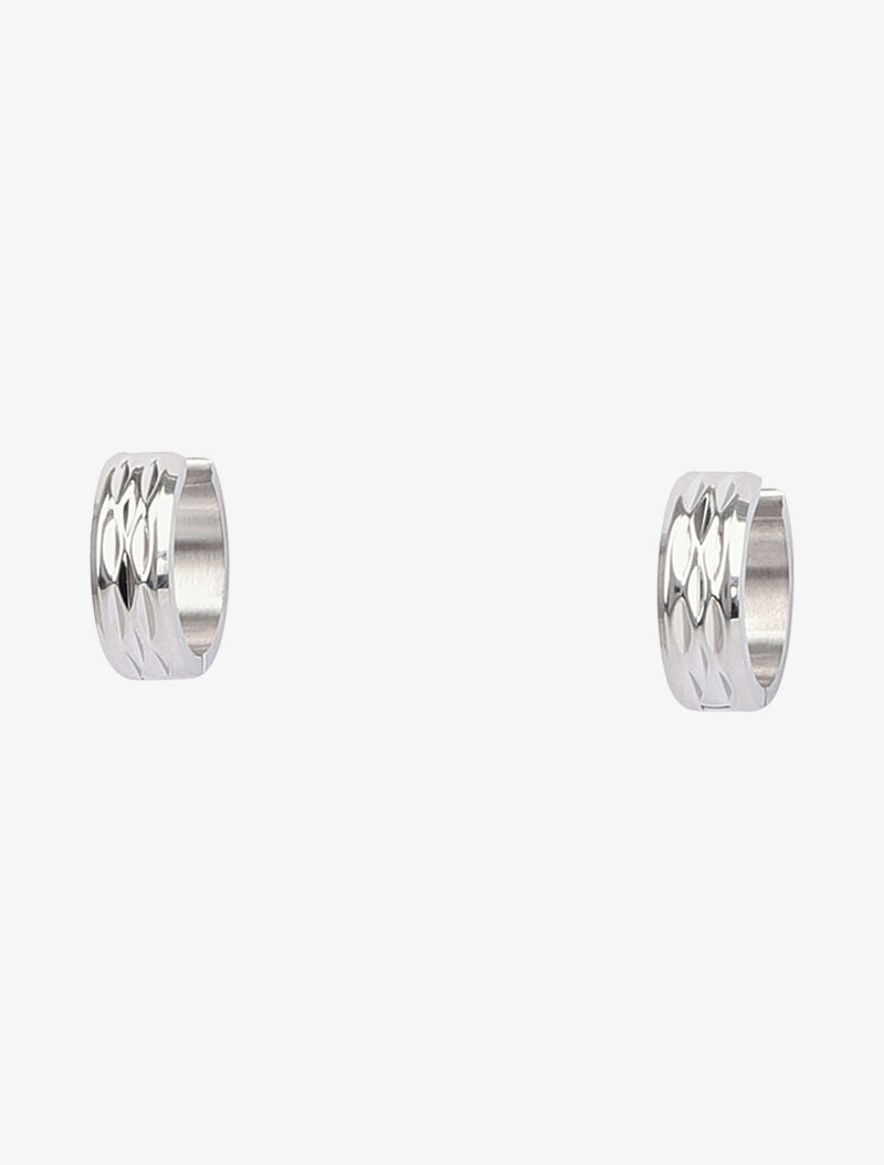 Créoles striées - Argent - 3