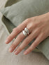 Bague style gouttes entrelacées - Argent - 1