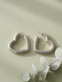Créoles coeur - Argent - 1