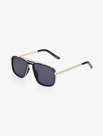 Lunettes de soleil style aviateur - Or - 1