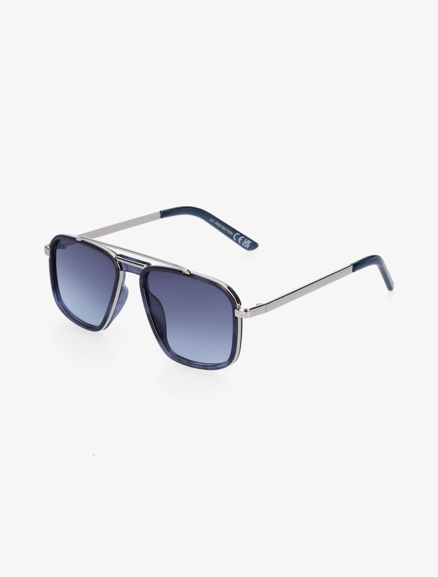 Lunettes de soleil style aviateur - Bleu - 1